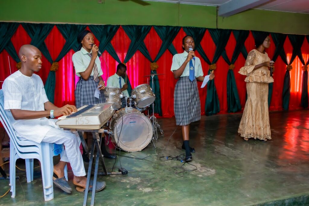 Drums and keyboard accompaniment