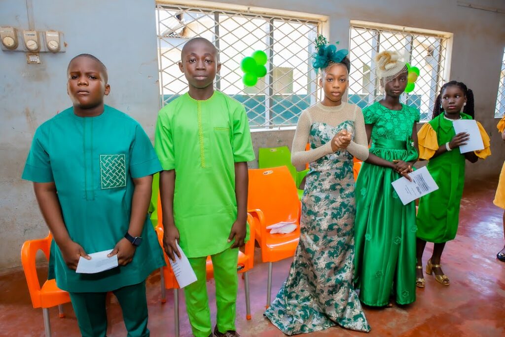 Students in traditional attire