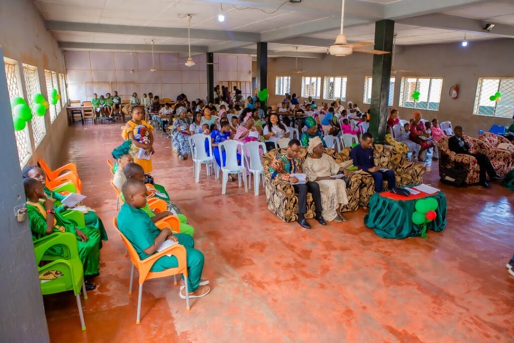The hall during the ceremony