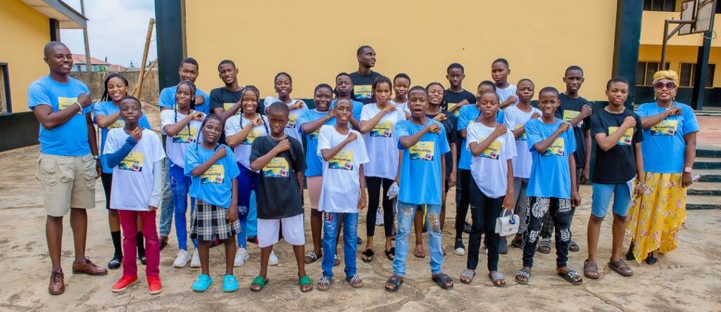 Participants in bootcamp T-shirts