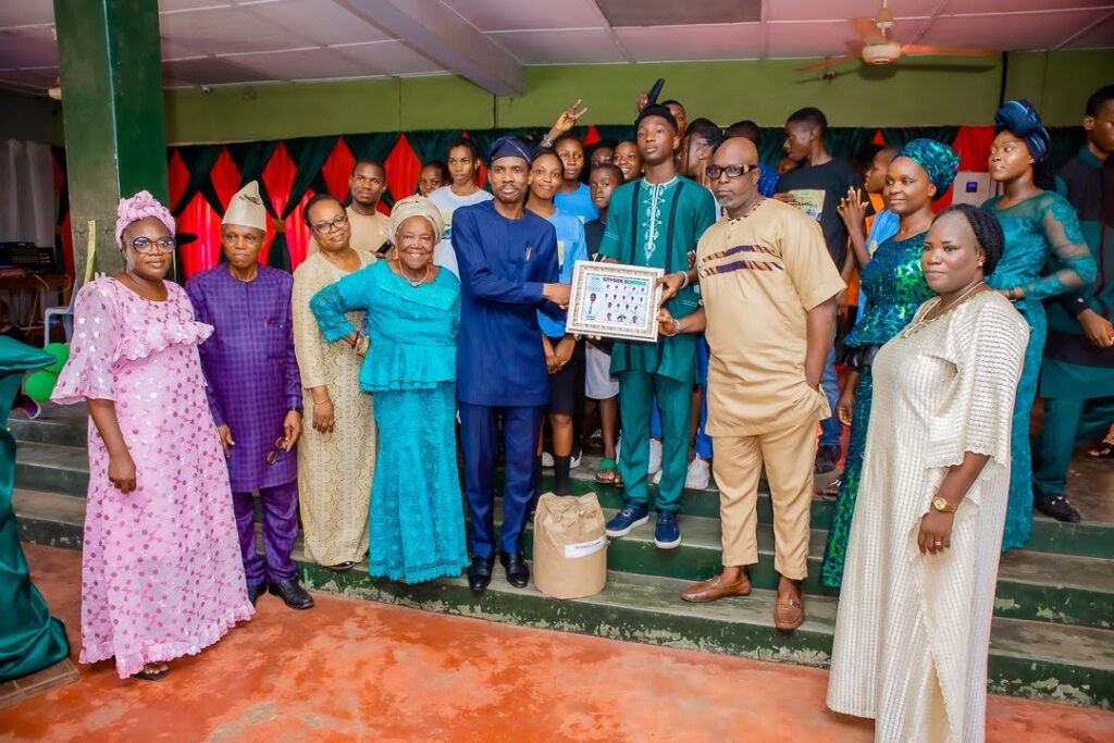 Group photo with families